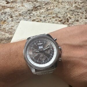 Silver Chronograph Men's Watch